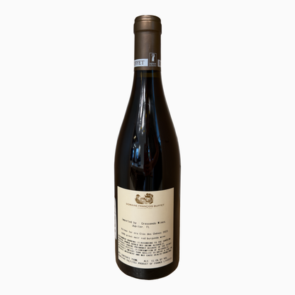 Francois Buffet Volnay Clos des Chenes 2023 back label
