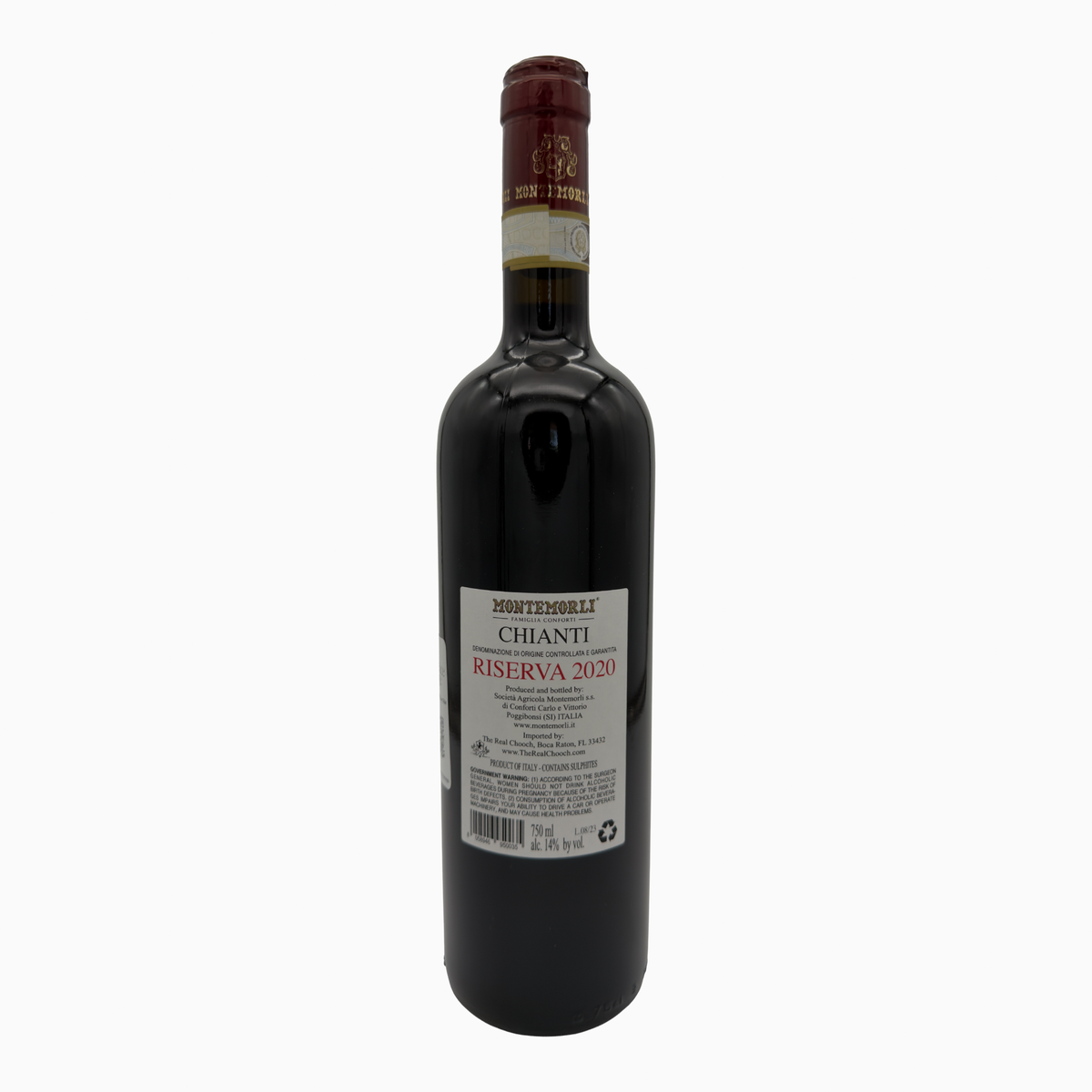 Montemorli Chianti Riserva (Famiglia Conforti) 2020 back label
