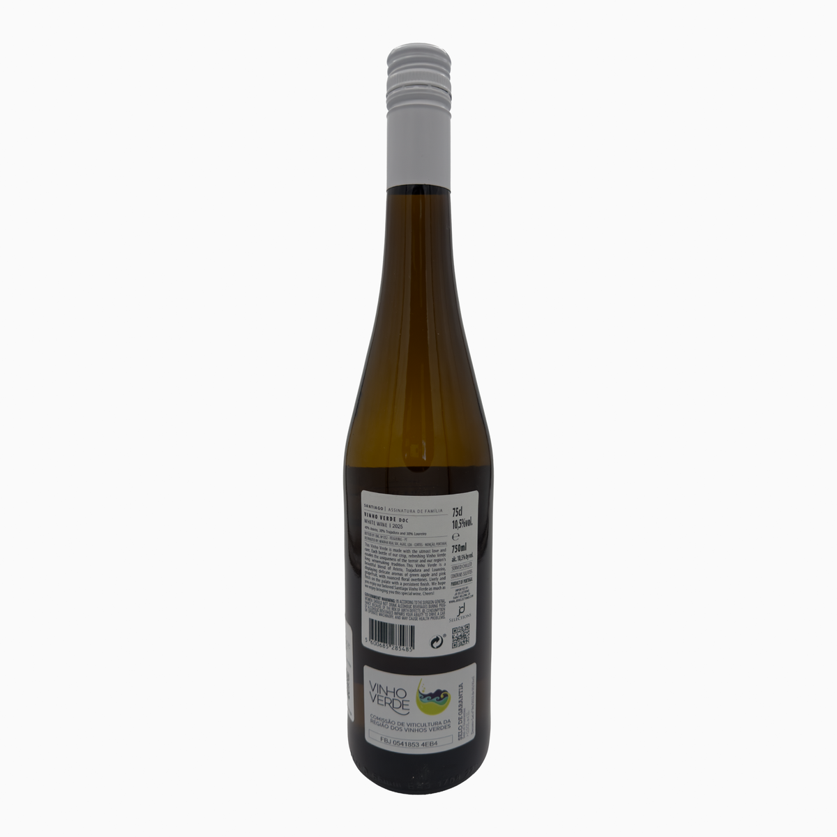 Quinta de Santiago 'Assinatura de Família' Vinho Verde 2025 back label