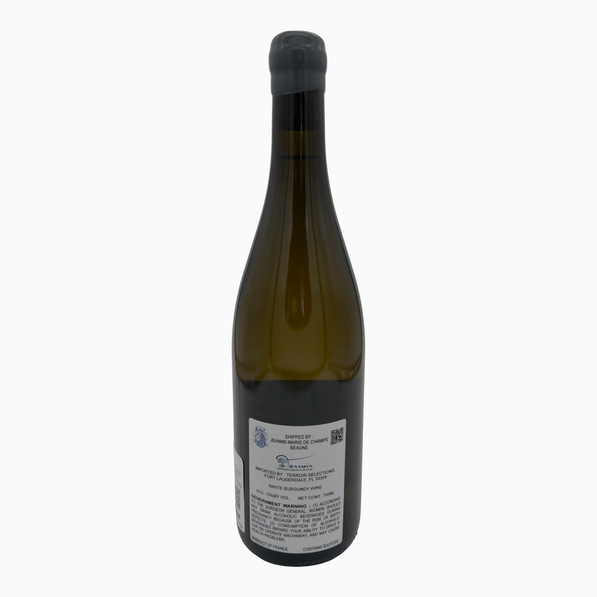 Domaine Joseph Pascal Bourgogne Blanc Côte d'Or 2023 back label